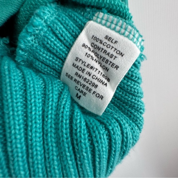 Bucket List womens teal pullover sweatshirt Washed French Terry Oversized Hoodie - Picture 5 of 7